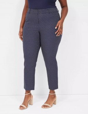 Lane Bryant 4-Season Slim Ankle Women Pants Navy | CGP2534AL