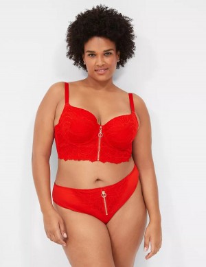 Lane Bryant Boost Longline Women Balconette Bra Red | UPE10038KX