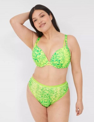 Lane Bryant Boost Plunge Women Bralettes Light Green | BNK3156VH