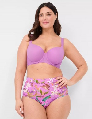 Lane Bryant Comfort Bliss Full Women Briefs Purple | ZPU7786CY