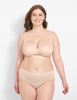 Lane Bryant Comfort Bliss Lightly Lined Women Balconette Bra Brown | TAN8082PK