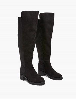 Lane Bryant Dream Cloud Faux-Microsuede Women Over-the-knee Boots Black | YGF669GE