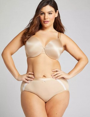 Lane Bryant Extra Soft Full Women Briefs Beige | SOK5513UZ