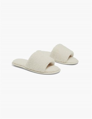 Lane Bryant Faux-Fur Slide Women Slippers Grey | LME8550ZV