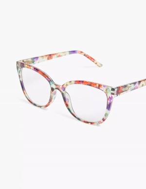 Lane Bryant Floral Cateye Reading Women Glasses Multicolor | HUO3265ON