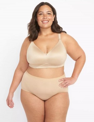 Lane Bryant Invisible Backsmoother Lightly Lined No-Wire Women Bralettes Beige | ATK5432PK