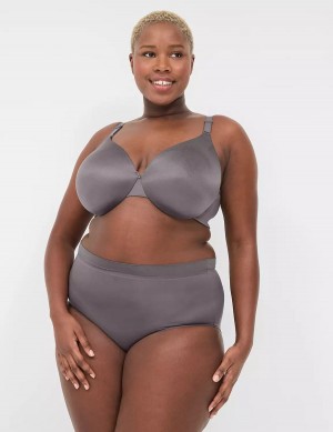 Lane Bryant Invisible Backsmoother Lightly Lined Full Coverage Women Bralettes Dark Grey | QIV726WQ