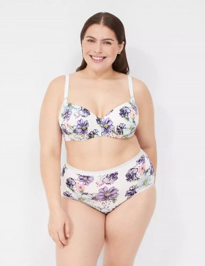 Lane Bryant Invisible Backsmoother Lightly Lined Women Balconette Bra White | JQX932DL