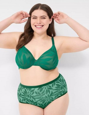 Lane Bryant Invisible Lace Backsmoother Full Coverage Women Bralettes Dark Green | JGB6076RW