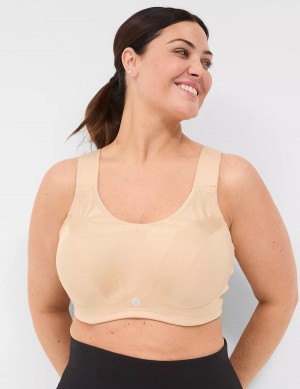 Lane Bryant LIVI Max Support Wicking Underwire Women Sports Bra Beige | KQC3913SF