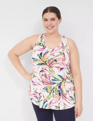 Lane Bryant LIVI Scoop-Neck Wicking Racerback Women Tank Top Multicolor | QXP3218NA