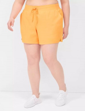 Lane Bryant LIVI Stretch Woven Women Shorts Orange | JKL5948PZ