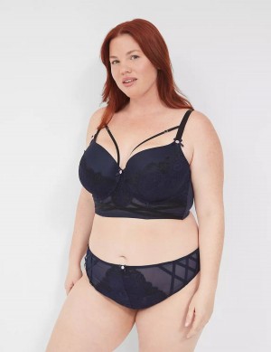 Lane Bryant Lace French Women Briefs Blue | DPC292GI