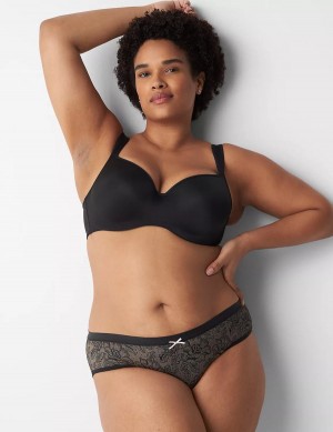 Lane Bryant No-Show Women Hipster Panty Black | EKB1142QH