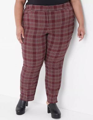 Lane Bryant Slim Ankle 4-Season Women Pants Red | DNX547OT