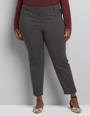 Lane Bryant Slim Ankle 4-Season Women Pants Grey | LUZ5757SA