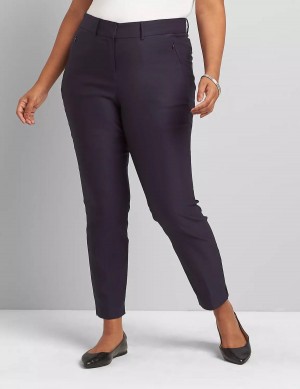 Lane Bryant Slim Ankle 4-Season Women Pants Blue | SSV8181AG