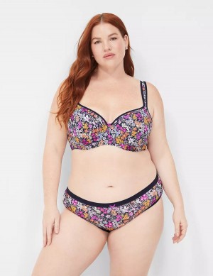 Lane Bryant Smooth Lightly Lined Women Balconette Bra Blue | KXG866XZ