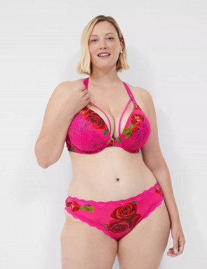 Lane Bryant Strappy-Back Tanga Women Briefs Rose Fuchsia | MXW7112XJ