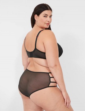 Lane Bryant Strappy Brief Women Briefs Black | DMT4442ID