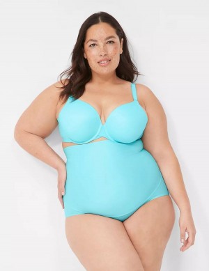 Lane Bryant Totally Smooth Lightly Lined Full Coverage Women Bralettes Turquoise | KGD8185TT