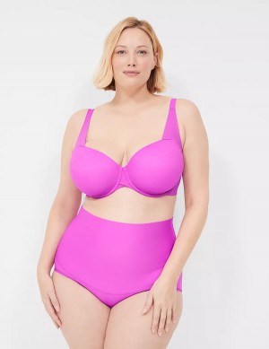 Lane Bryant Totally Smooth Lightly Lined Women Balconette Bra Light Purple | PSJ8253ID