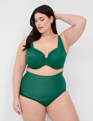 Lane Bryant Totally Smooth Lightly Lined Women Balconette Bra Dark Green | GJI8791JC