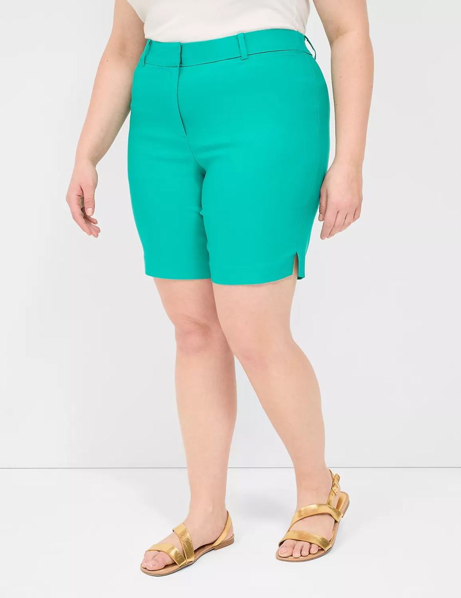 Lane Bryant 4-Season Bermuda Women Shorts Light Turquoise | HFD82100AP