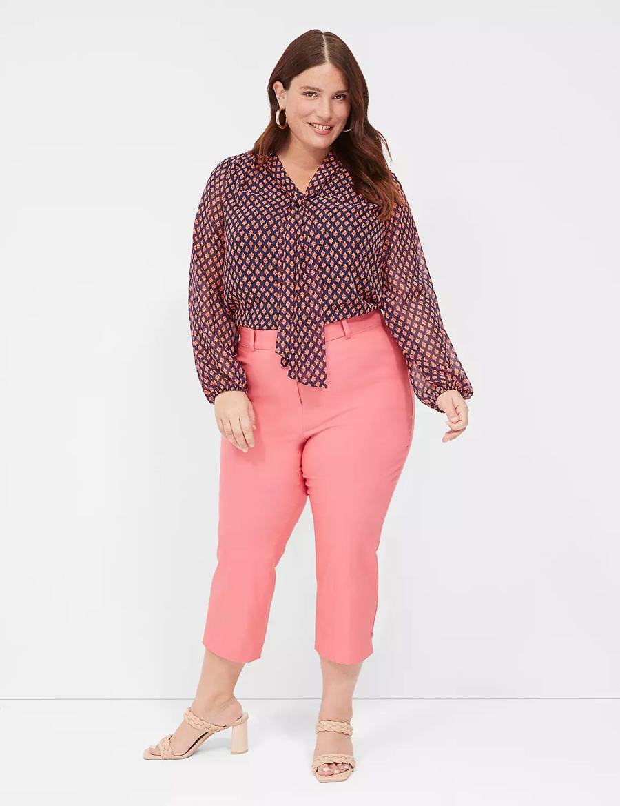 Lane Bryant 4-Season Slim Capri Women Pants Coral | JPI7448ON