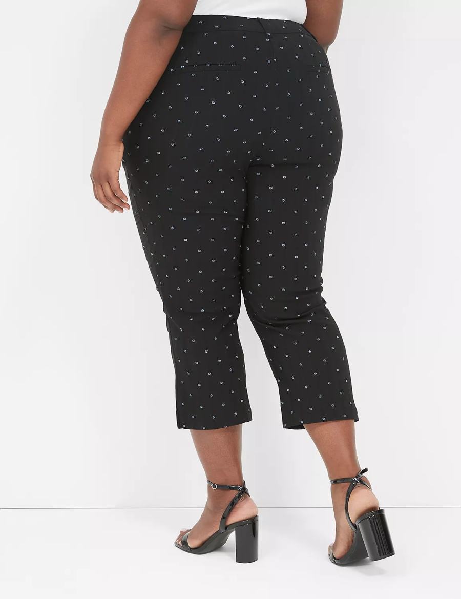 Lane Bryant 4-Season Slim Capri Women Pants Black | ZXS3312CZ