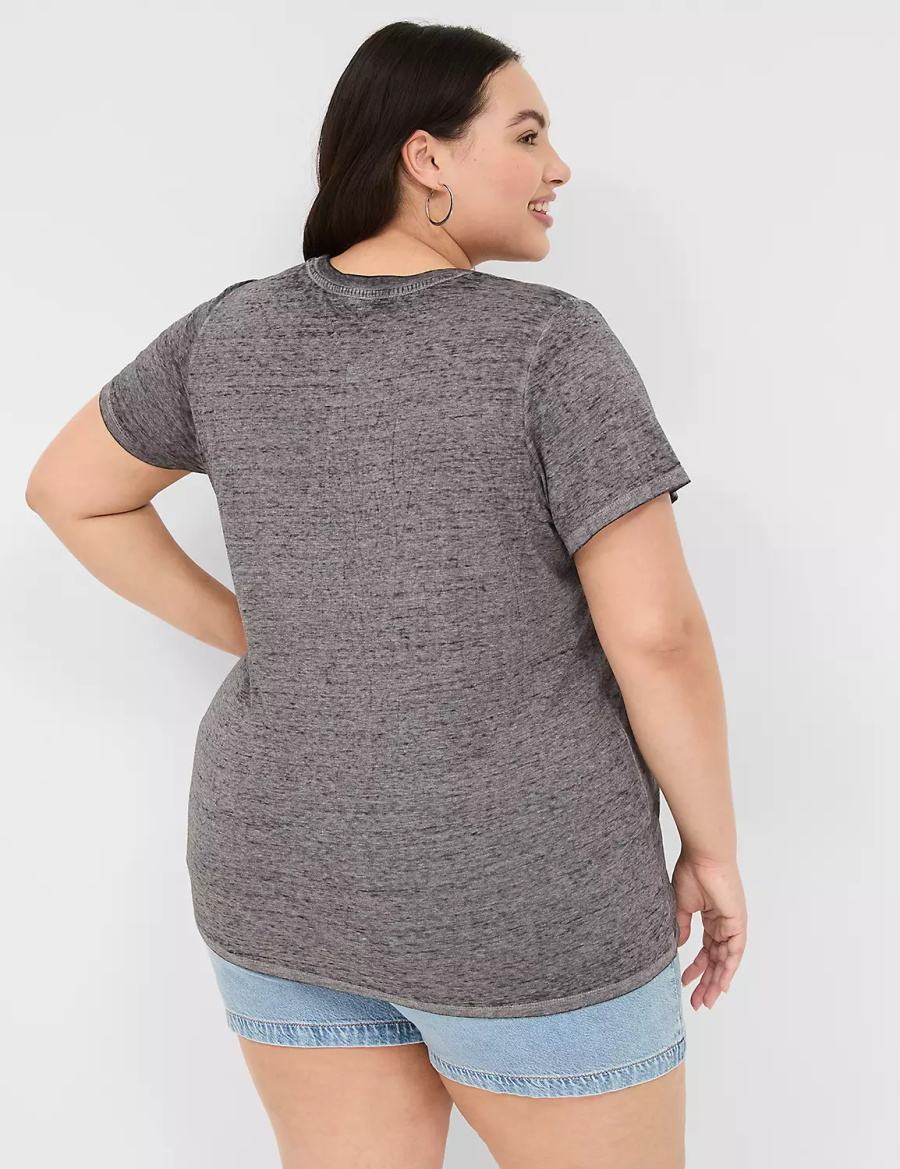 Lane Bryant Barbie Graphic Tee Women T Shirts Grey | GAZ233GJ