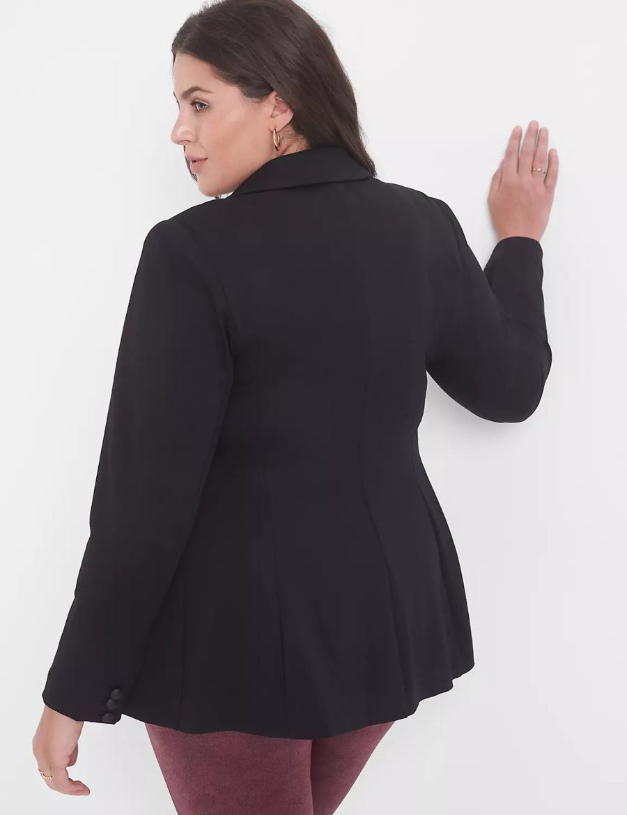 Lane Bryant Bryant Women Blazers Black | EZO7693ZB