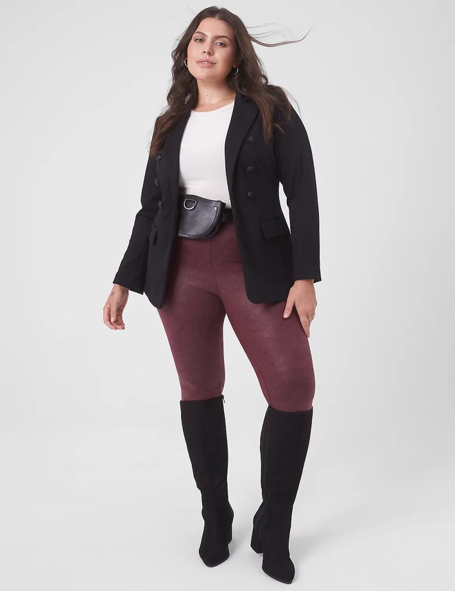 Lane Bryant Bryant Women Blazers Black | EZO7693ZB