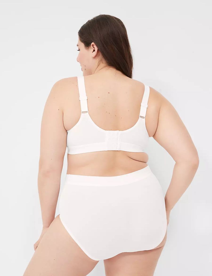 Lane Bryant Comfort Bliss Full Women Briefs White | UGU85100IJ