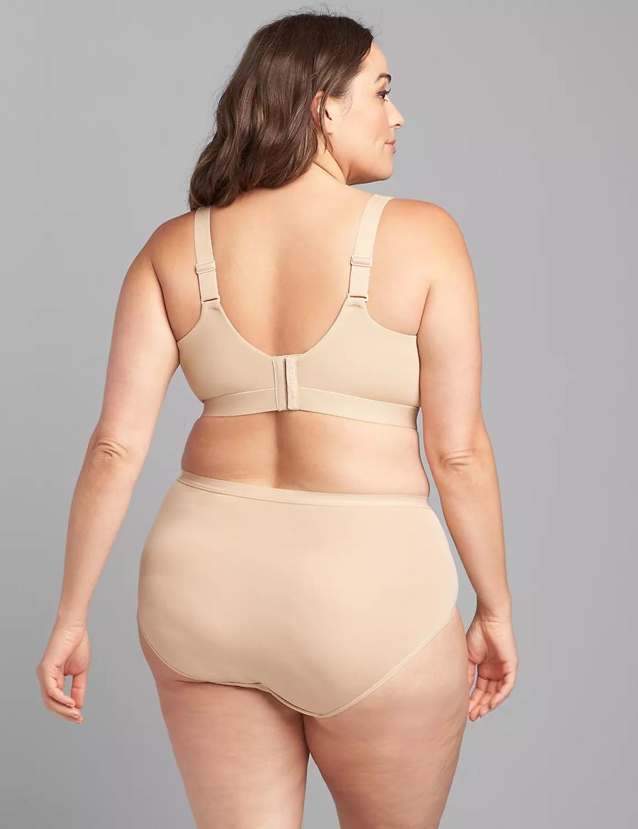 Lane Bryant Comfort Bliss Lightly Lined No-Wire Women Bralettes Beige | IJV6547RG