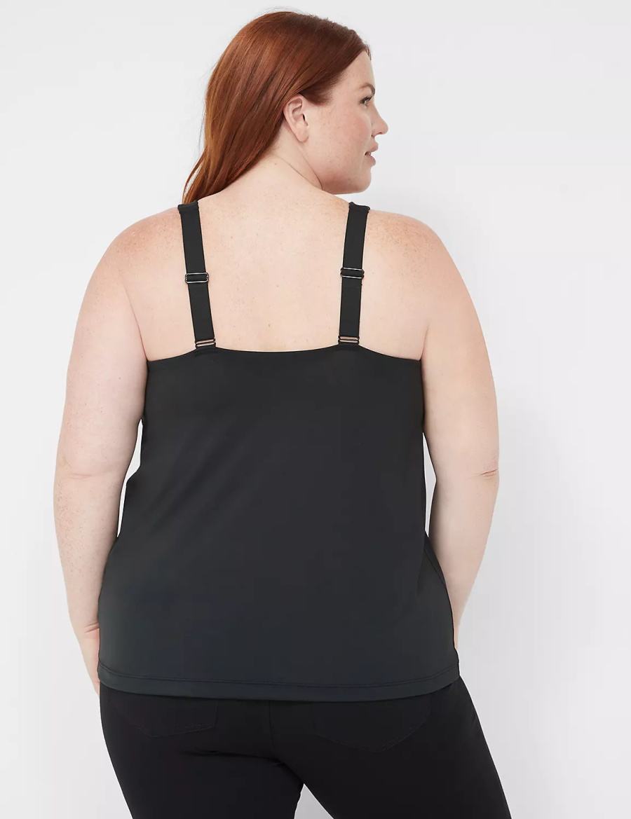 Lane Bryant Comfort Bliss Nursing Cami Women Bralettes Black | OQL2693AV