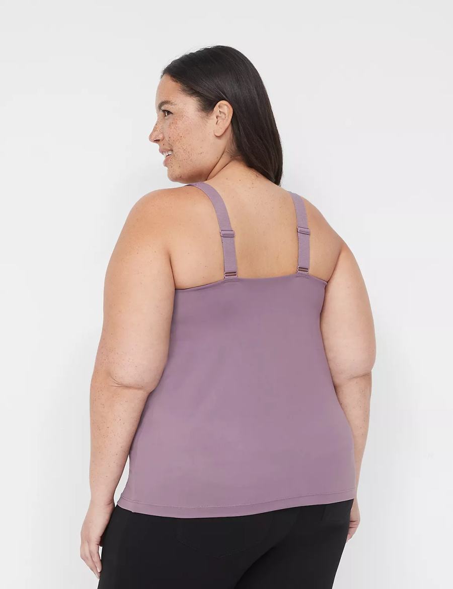 Lane Bryant Comfort Bliss Nursing Cami Women Bralettes Purple | DXT3327EV