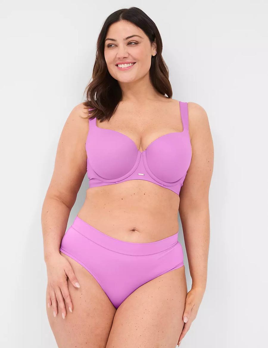 Lane Bryant Comfort Bliss Women Cheeky Panty Purple | NJG2573EA