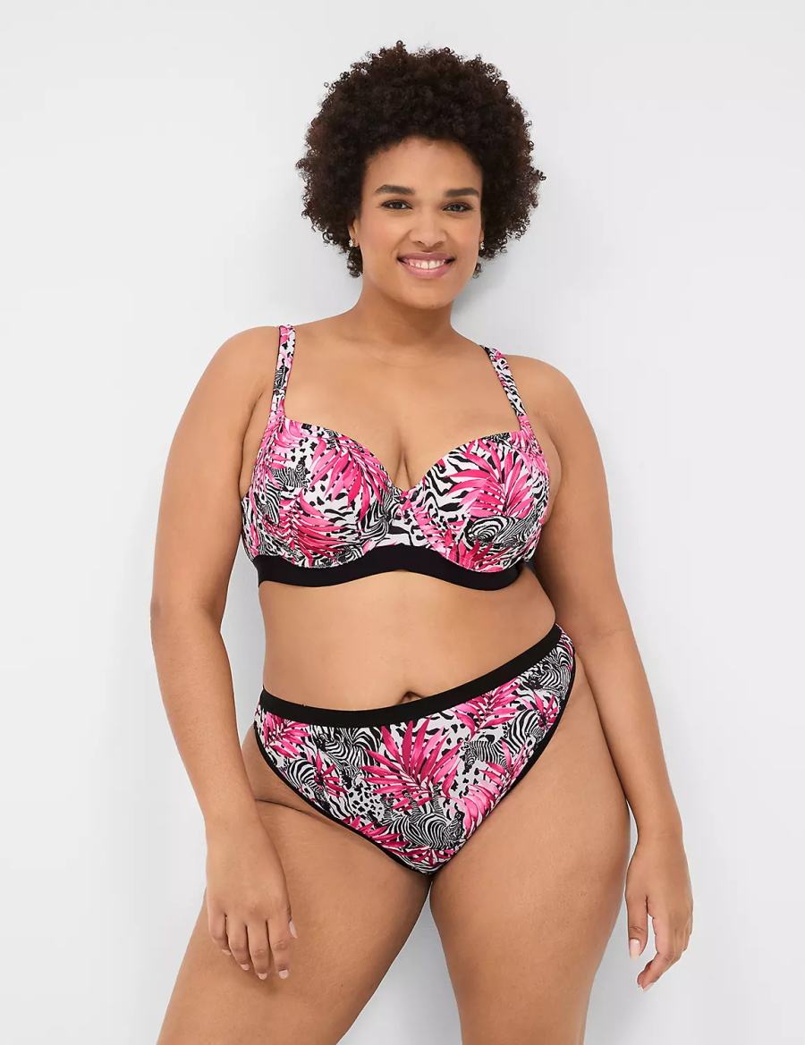 Lane Bryant Crush Microfiber French Women Briefs Pink | YDB3437AF