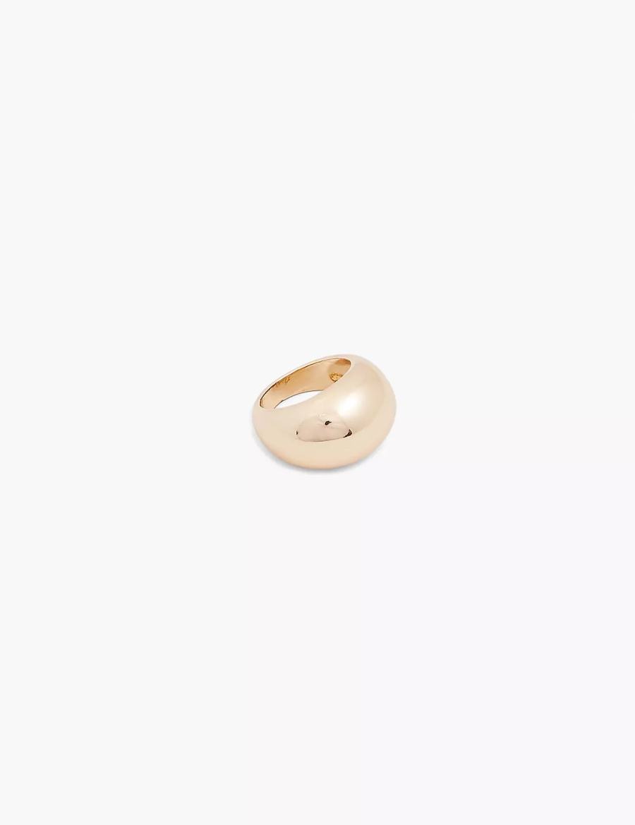 Lane Bryant Demi-Fine Dome Women Rings Gold | OMN4138OS