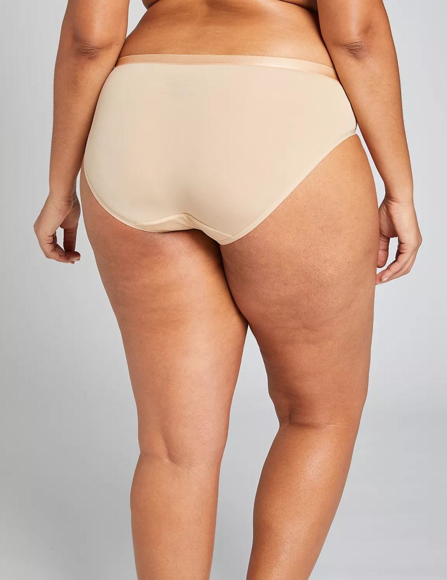 Lane Bryant Extra Soft Women Hipster Panty Beige | GOF4141CH