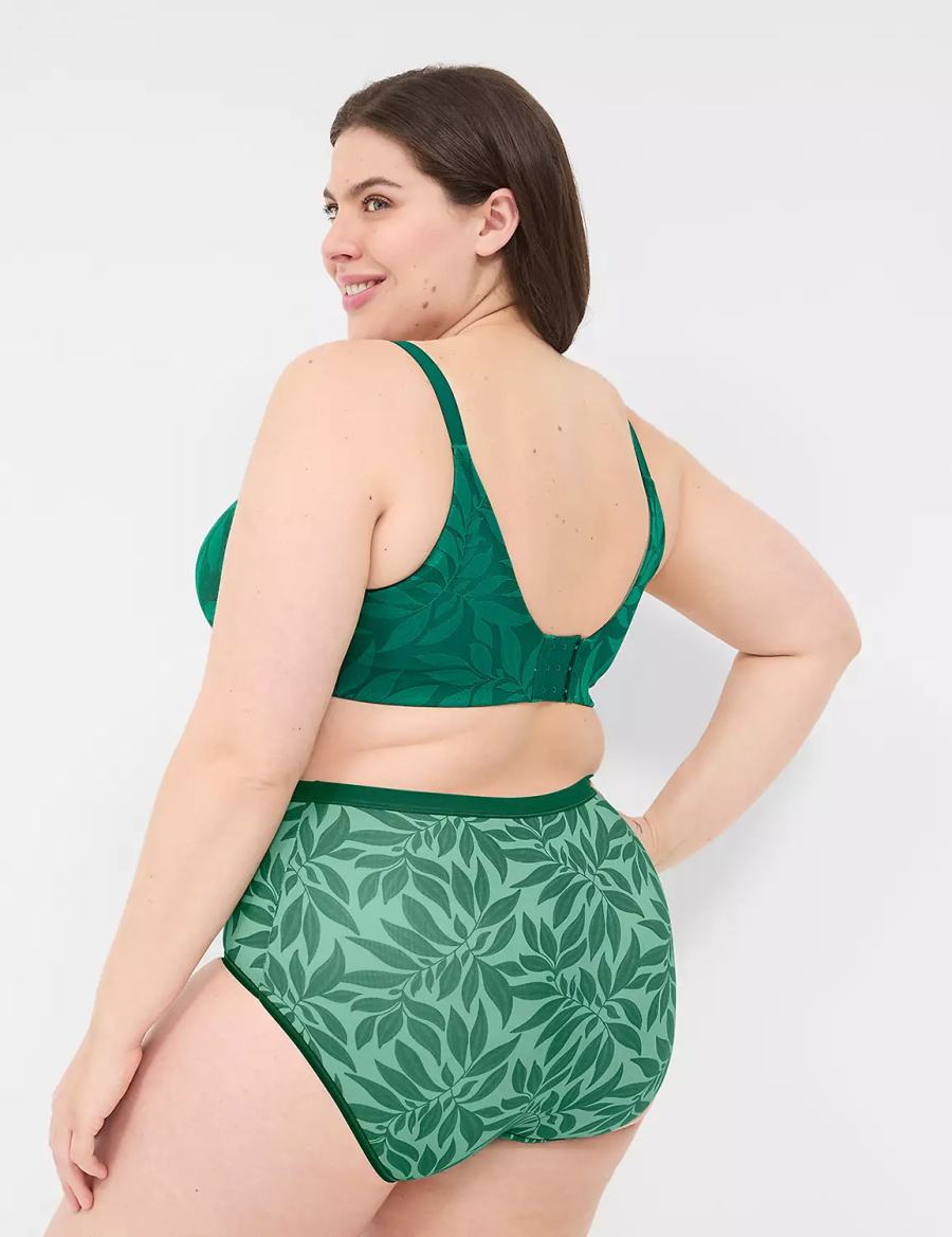 Lane Bryant Invisible Lace Backsmoother Full Coverage Women Bralettes Dark Green | JGB6076RW