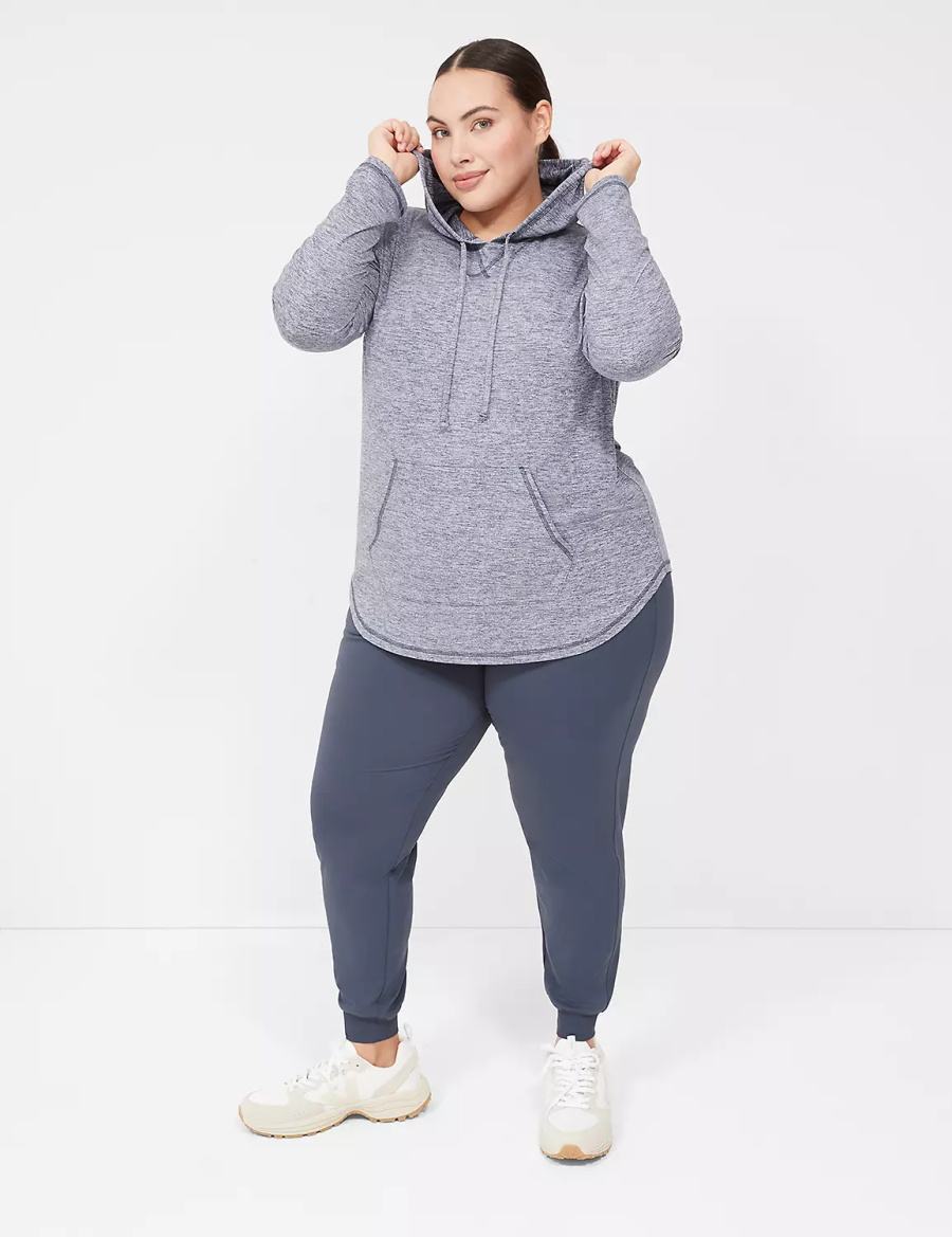 Lane Bryant LIVI Long-Sleeve Recycled LIVI Soft Women Hoodie Navy | MYA205UJ