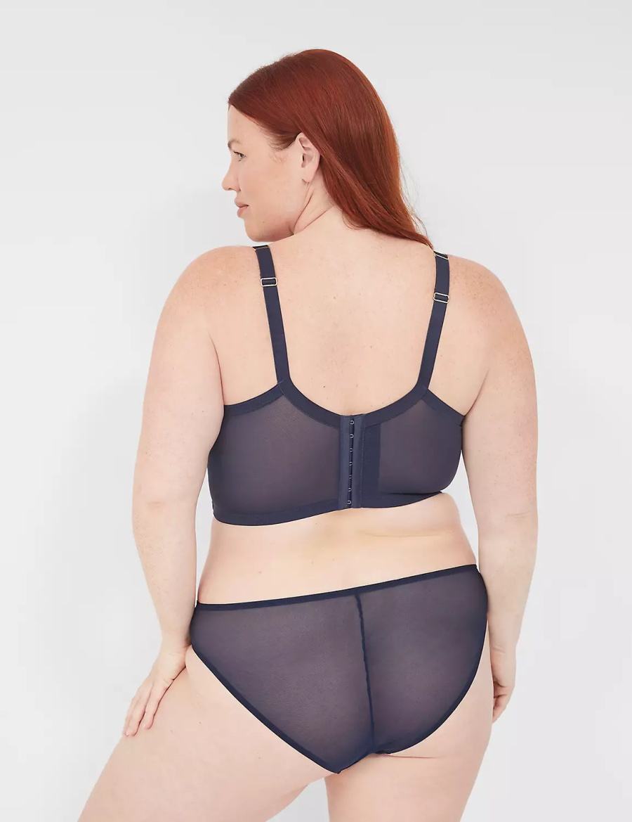 Lane Bryant Lace French Women Briefs Blue | DPC292GI