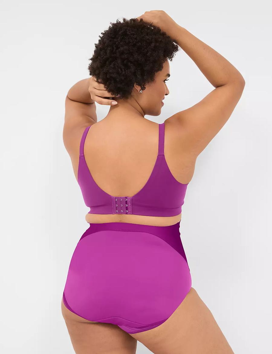 Lane Bryant Level 2 Totally Smooth Ultra High-Waist Women Briefs Purple | CLF366XI