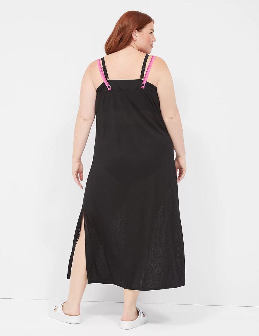 Lane Bryant Maxi Women Dress Black | WTY4115OO