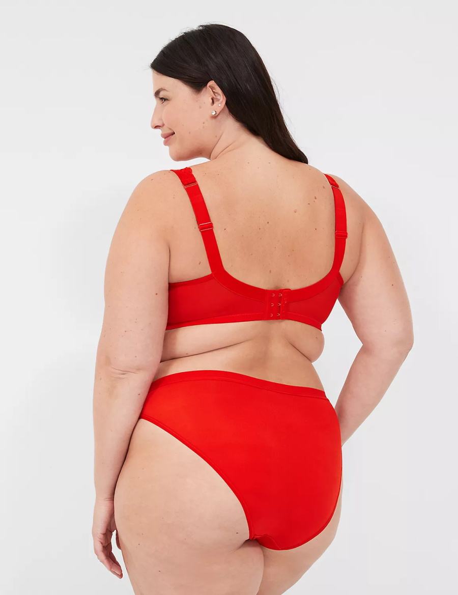 Lane Bryant No-Show French Cut Women Briefs Red | RLW6960JG