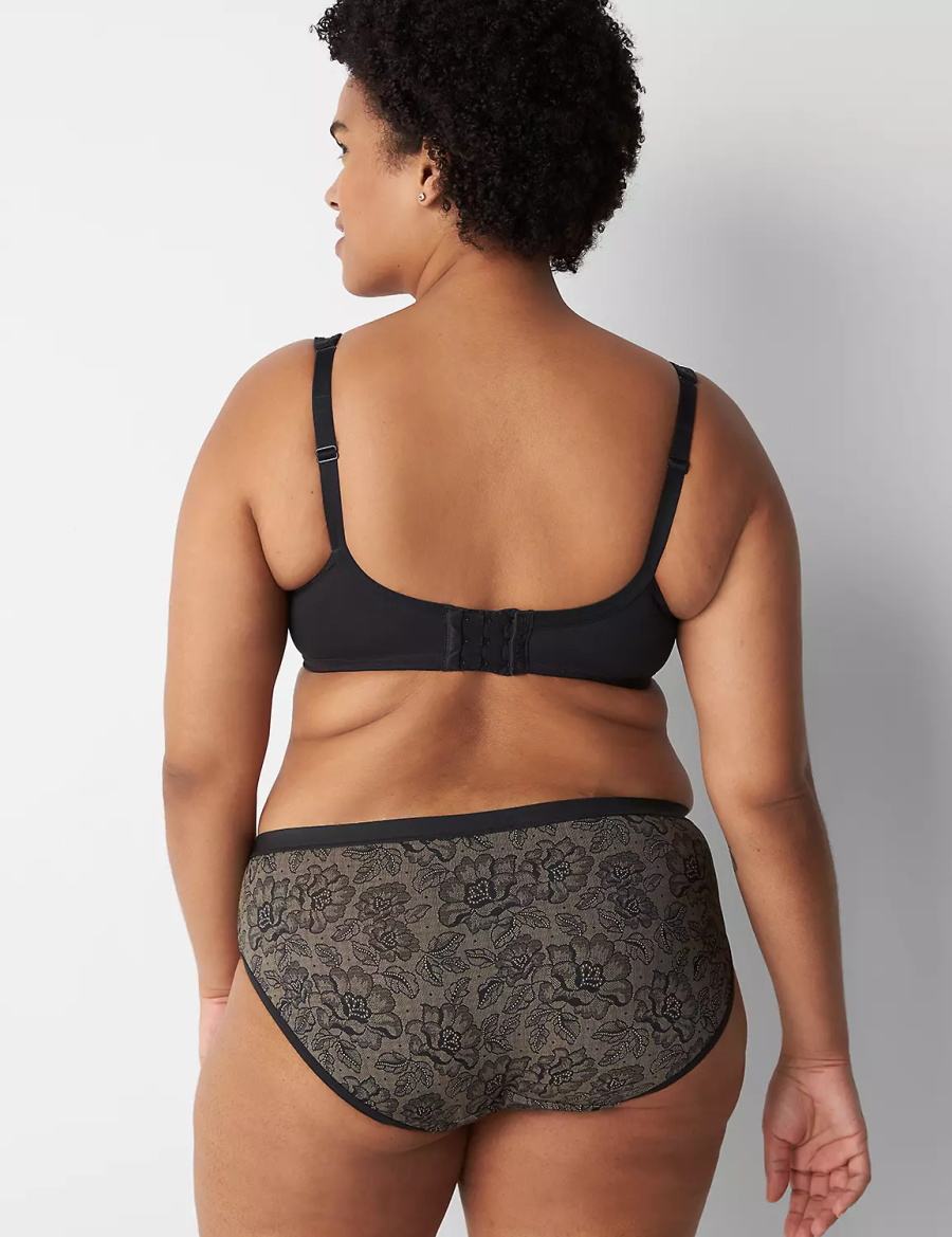 Lane Bryant No-Show Women Hipster Panty Black | EKB1142QH