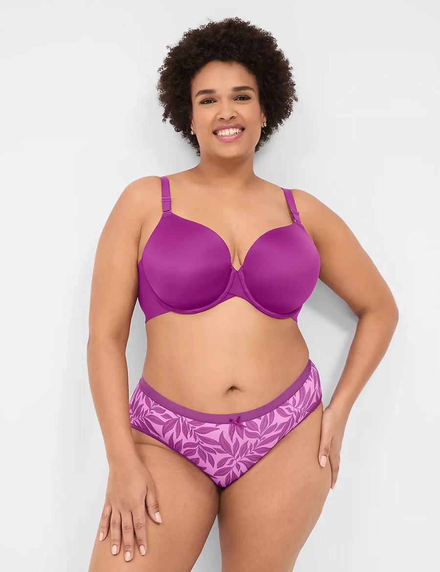 Lane Bryant No-Show Women Hipster Panty Purple | VOD4315DC