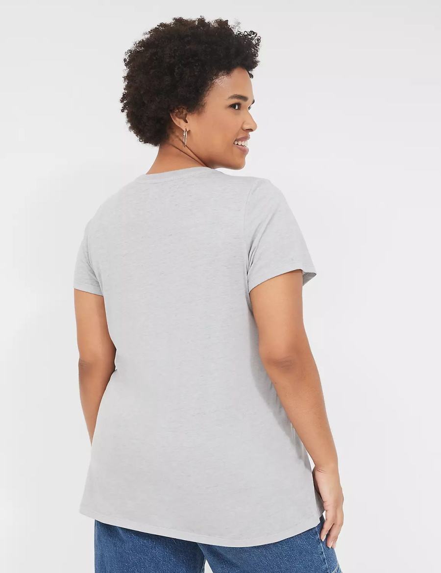 Lane Bryant Nurse Graphic Tee Women T Shirts Grey | VBC8496WX